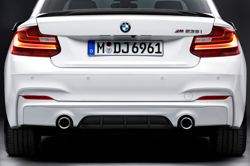 Illustration for article titled Supreme Sporty Flair In M Style: BMW M Performance Parts For The BMW 2 Series Coupé